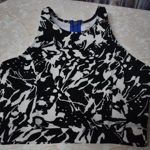 Hollister Black White Blue Crop Top Sz S Small